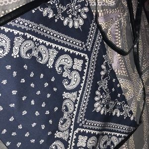 Blue Bandanna Print Bag!!